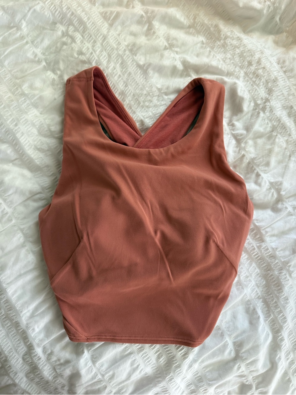 lululemon athletica Rust Cross-Back Tank